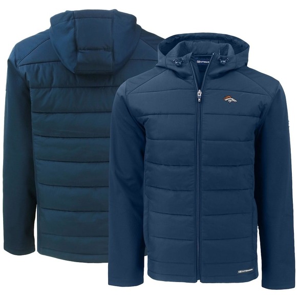 Denver Broncos Cutter & Buck Evoke PrimaLoft Hybrid Eco Softshell Full-Zip $193